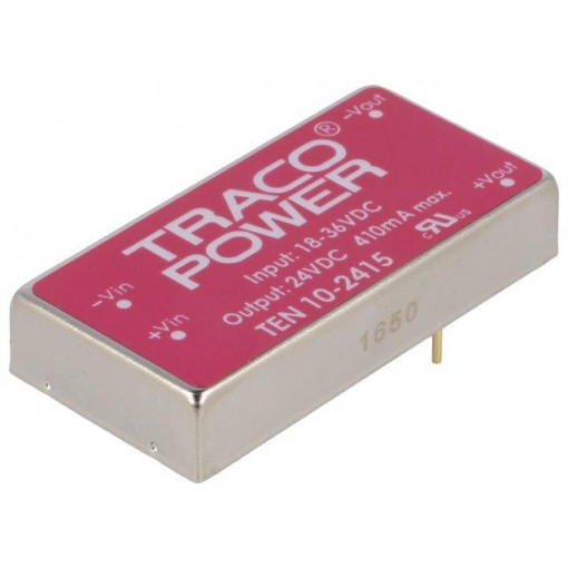 TEN 10-2415; Converter: DC/DC; 10W; Uin: 18÷36V; 24VDC; Iout: 415mA; 2