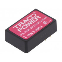 TEN 3-4822; Converter: DC/DC; 3W; Uin: 36÷72V; Uout: 12VDC; Uout2: -12VDC; DIP24; TRACO POWER