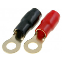 TERMINAL-RING-2G; Terminal: ring; M8; 35mm2; gold-plated; insulated; red and black; 4CARMEDIA