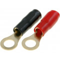 TERMINAL-RING-4G; Terminal: ring; M8; 22mm2; gold-plated; insulated; red and black; 4CARMEDIA