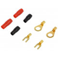 TERMINAL-SET-10GA; Terminal: terminal set; insulated; black,red; crimped,on cable; 4CARMEDIA