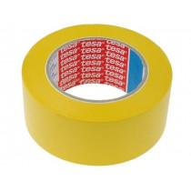 ; Tape: marking; yellow; L: 33m; W: 50mm; V: self-adhesive; Thk: 180um; TESA