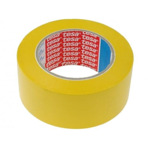 ; Tape: marking; yellow; L: 33m; W: 50mm; V: self-adhesive; Thk: 180um; TESA