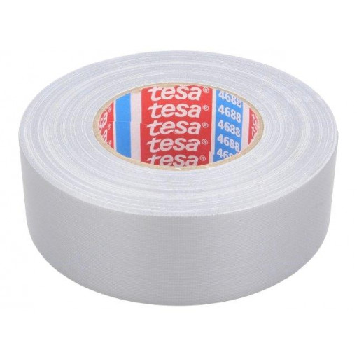 04688-00001-00; Tape: fixing; W: 50mm; L: 50m; Thk: 260um; natural rubber; silver; TESA 04688-00001-00; Tape: fixing; W: 50mm; L: 50m; Thk: 260um; natural rubber; silver; TESA