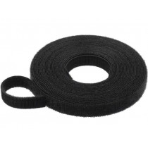 ; Tape: velcro; W: 10mm; L: 5m; black; Application: bundling; TESA