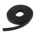 130-00020; Velcro tie; L: 5m; W: 12.5mm; black; -20÷75°C; HELLERMANNTYTON