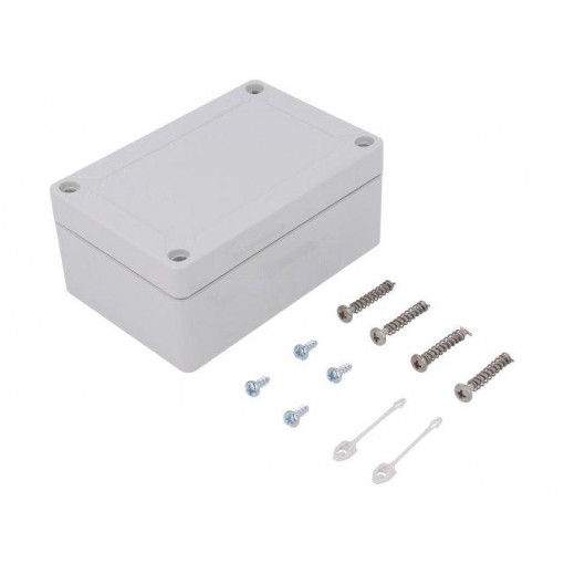 10040401; Enclosure: multipurpose; X: 82mm; Y: 122mm; Z: 55mm; TG ABS; ABS; grey; SPELSBERG 10040401; Enclosure: multipurpose; X: 82mm; Y: 122mm; Z: 55mm; TG ABS; ABS; grey; SPELSBERG