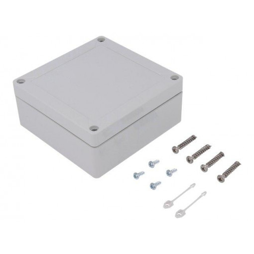 10040501; Enclosure: multipurpose; X: 122mm; Y: 124mm; Z: 55mm; TG ABS; ABS; SPELSBERG 10040501; Enclosure: multipurpose; X: 122mm; Y: 124mm; Z: 55mm; TG ABS; ABS; SPELSBERG