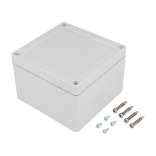10090501; Enclosure: multipurpose; X: 122mm; Y: 124mm; Z: 85mm; TG ABS; ABS; SPELSBERG 10090501; Enclosure: multipurpose; X: 122mm; Y: 124mm; Z: 85mm; TG ABS; ABS; SPELSBERG
