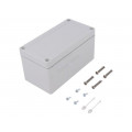 10090601; Enclosure: multipurpose; X: 82mm; Y: 162mm; Z: 85mm; TG ABS; ABS; grey; SPELSBERG 10090601; Enclosure: multipurpose; X: 82mm; Y: 162mm; Z: 85mm; TG ABS; ABS; grey; SPELSBERG