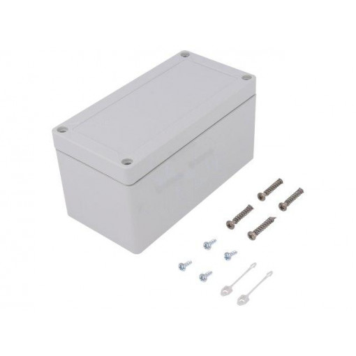 10090601; Enclosure: multipurpose; X: 82mm; Y: 162mm; Z: 85mm; TG ABS; ABS; grey; SPELSBERG 10090601; Enclosure: multipurpose; X: 82mm; Y: 162mm; Z: 85mm; TG ABS; ABS; grey; SPELSBERG