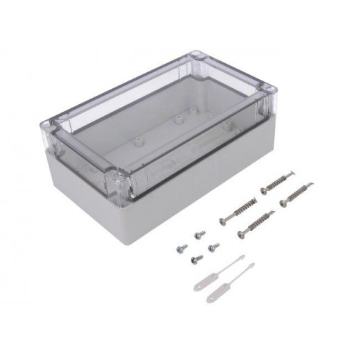 10100801; Enclosure: multipurpose; X: 122mm; Y: 202mm; Z: 75mm; TG ABS; ABS; SPELSBERG 10100801; Enclosure: multipurpose; X: 122mm; Y: 202mm; Z: 75mm; TG ABS; ABS; SPELSBERG