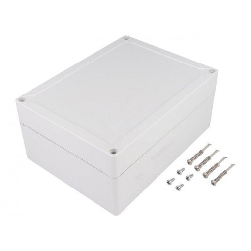 10040901; Enclosure: multipurpose; X: 152mm; Y: 202mm; Z: 90mm; TG ABS; ABS; SPELSBERG 10040901; Enclosure: multipurpose; X: 152mm; Y: 202mm; Z: 90mm; TG ABS; ABS; SPELSBERG