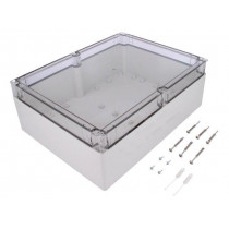 10151301; Enclosure: multipurpose; X: 232mm; Y: 302mm; Z: 110mm; TG ABS; ABS; SPELSBERG 10151301; Enclosure: multipurpose; X: 232mm; Y: 302mm; Z: 110mm; TG ABS; ABS; SPELSBERG