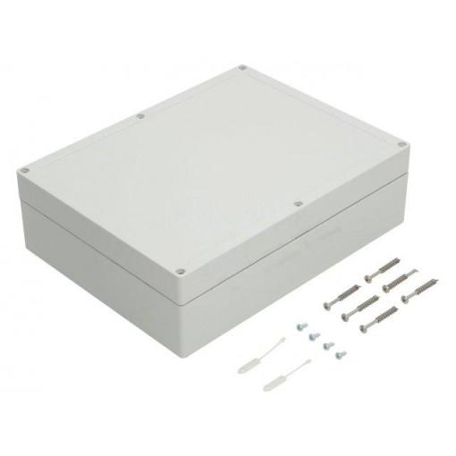 10041301; Enclosure: multipurpose; X: 232mm; Y: 302mm; Z: 90mm; TG ABS; ABS; SPELSBERG 10041301; Enclosure: multipurpose; X: 232mm; Y: 302mm; Z: 90mm; TG ABS; ABS; SPELSBERG