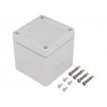10090301; Enclosure: multipurpose; X: 82mm; Y: 84mm; Z: 85mm; TG ABS; ABS; grey; SPELSBERG 10090301; Enclosure: multipurpose; X: 82mm; Y: 84mm; Z: 85mm; TG ABS; ABS; grey; SPELSBERG