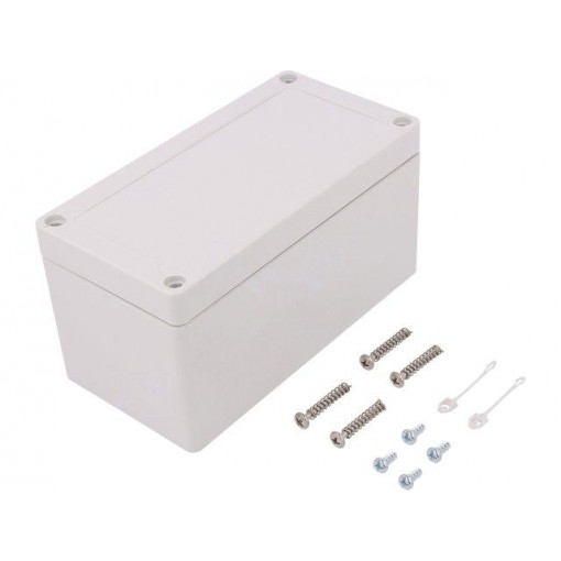 20090601; Enclosure: multipurpose; X: 82mm; Y: 162mm; Z: 85mm; TG PC; grey; IK08; SPELSBERG