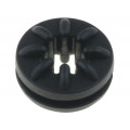 ; Grommet; Ømount.hole: 9.5mm; Panel thick: max.1.6mm; black; FIX&FASTEN