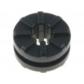 ; Grommet; Ømount.hole: 9mm; Panel thick: max.2mm; black; Øint: 5.3mm; FIX&FASTEN