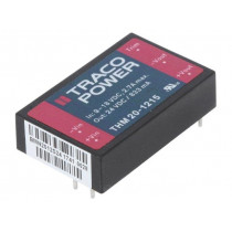 THM 20-1215; Converter: DC/DC; 20W; Uin: 9÷18V; 24VDC; Iout: 833mA; 1,6