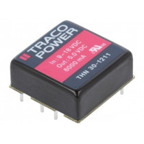 THN 30-1211; Converter: DC/DC; 30W; Uin: 9÷18V; 5VDC; Iout: 6000mA; 1