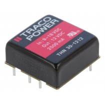 THN 30-1212; Converter: DC/DC; 30W; Uin: 9÷18V; 12VDC; Iout: 2500mA; 1