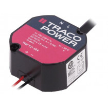 TIW 12-124; Power supply: switched-mode; volatage source; 12W; Ø50.2x23.6mm; TRACO POWER