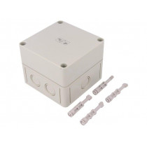 10590401; Enclosure: multipurpose; X: 110mm; Y: 110mm; Z: 90mm; TK PS; grey; SPELSBERG