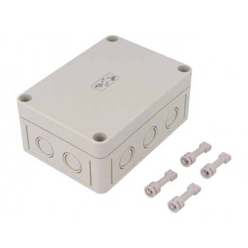 10540901; Enclosure: multipurpose; X: 94mm; Y: 130mm; Z: 57mm; TK PS; grey; IP66; SPELSBERG