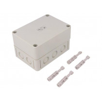 10590901; Enclosure: multipurpose; X: 94mm; Y: 130mm; Z: 81mm; TK PS; grey; IP66; SPELSBERG