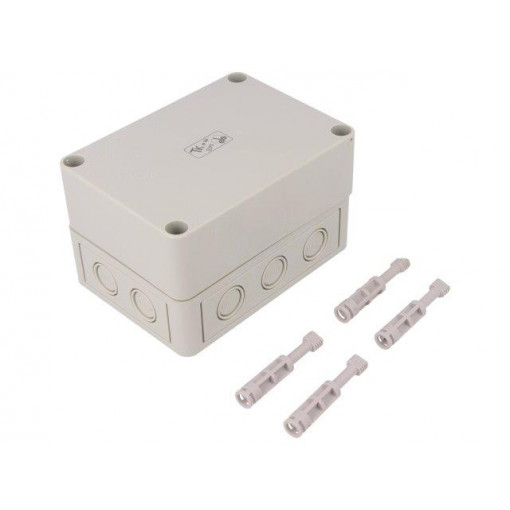 10590901; Enclosure: multipurpose; X: 94mm; Y: 130mm; Z: 81mm; TK PS; grey; IP66; SPELSBERG
