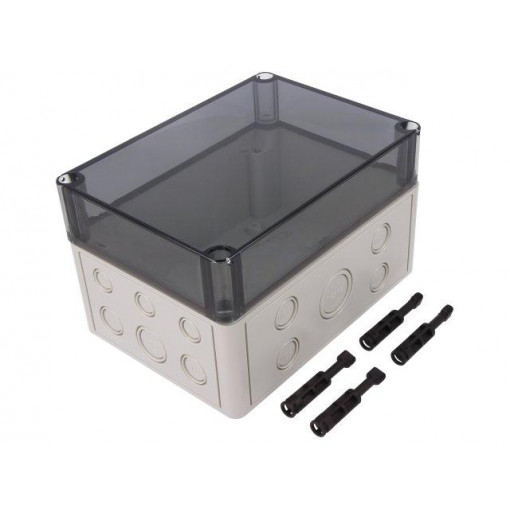 10651601; Enclosure: multipurpose; X: 130mm; Y: 180mm; Z: 111mm; TK PS; grey; SPELSBERG