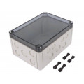10601601; Enclosure: multipurpose; X: 130mm; Y: 180mm; Z: 90mm; TK PS; grey; SPELSBERG