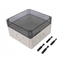 10650701; Enclosure: multipurpose; X: 180mm; Y: 182mm; Z: 110mm; TK PS; grey; SPELSBERG