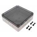10601301; Enclosure: multipurpose; X: 180mm; Y: 182mm; Z: 63mm; TK PS; grey; SPELSBERG