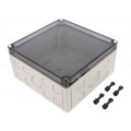 10600701; Enclosure: multipurpose; X: 180mm; Y: 182mm; Z: 90mm; TK PS; grey; SPELSBERG