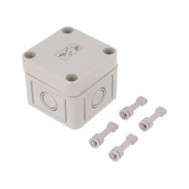 10540101; Enclosure: multipurpose; X: 65mm; Y: 65mm; Z: 57mm; TK PS; grey; IP66; SPELSBERG 10540101; Enclosure: multipurpose; X: 65mm; Y: 65mm; Z: 57mm; TK PS; grey; IP66; SPELSBERG