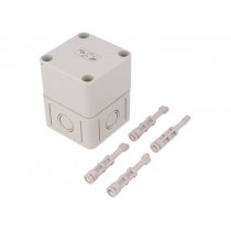 10590101; Enclosure: multipurpose; X: 65mm; Y: 65mm; Z: 81mm; TK PS; grey; IP66; SPELSBERG