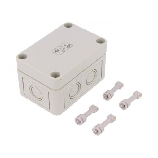 10540201; Enclosure: multipurpose; X: 65mm; Y: 94mm; Z: 57mm; TK PS; grey; IP66; SPELSBERG