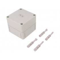 11090301; Enclosure: multipurpose; X: 94mm; Y: 94mm; Z: 81mm; TK PS; grey; IP66; SPELSBERG