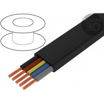 3000642; Wire; H07VVH6-F; 5G1,5mm2; unshielded; 450/750V; PVC; Cu; stranded; TKD