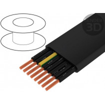 3000654; Wire; H05VVH6-F; 8G1mm2; unshielded; 300/500V; PVC; Cu; stranded; TKD