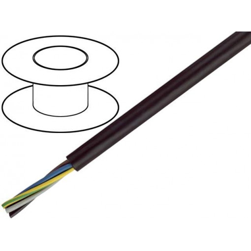 3500830; Wire; H07RN-F; stranded; Cu; 3G2,5mm2; LSZH; black; 450/750V; TKD