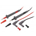 FTC00001307D; Set of test leads; Inom: 20A; Len: 1m; 4mm banana plug-probe tip; BEHA-AMPROBE