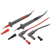 FTC00001307D; Set of test leads; Inom: 20A; Len: 1m; 4mm banana plug-probe tip; BEHA-AMPROBE