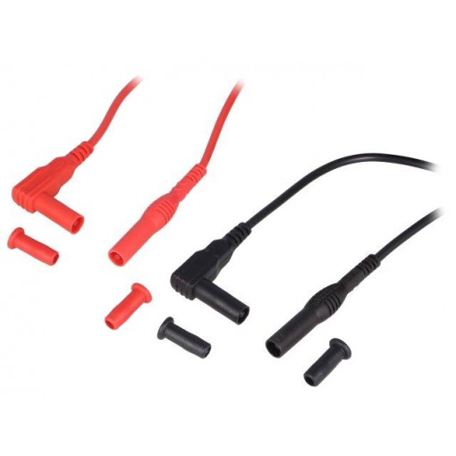 TL809; Set of test leads; banana 4mm socket,banana 4mm plug; EXTECH