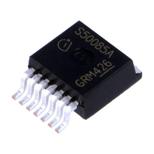TLE42712GATMA1; IC: voltage regulator; LDO,linear,fixed; 5V; 0.55A; TO263-7; SMD; INFINEON TECHNOLOGIES