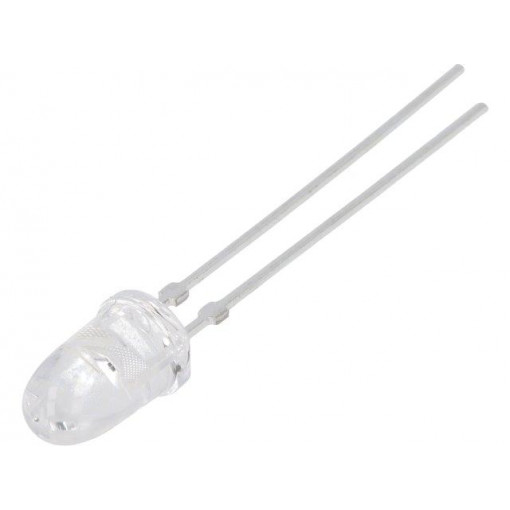 TLHE5800; LED; 5mm; yellow; 1000÷3500mcd; 4°; 20mA; 2÷2.6V; Front: convex; VISHAY