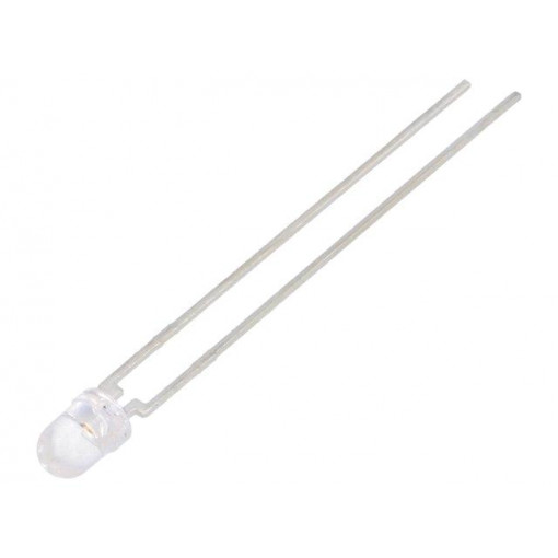 TLHG4900; LED; 3mm; green; 16÷37mcd; 32°; Front: convex; Pitch: 2.54mm; VISHAY