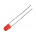 TLHR4400-AS12Z; LED; 3mm; red; 1.6÷13mcd; 30°; Front: convex; Pitch: 2.54mm; VISHAY TLHR4400-AS12Z; LED; 3mm; red; 1.6÷13mcd; 30°; Front: convex; Pitch: 2.54mm; VISHAY